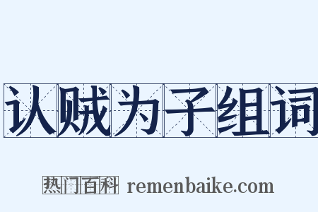 认贼为子组词是什么意思的图片